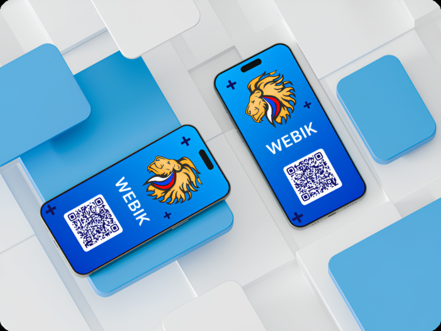 Мобильные телефоны с приложением WEBIK - скриншот интерфейса